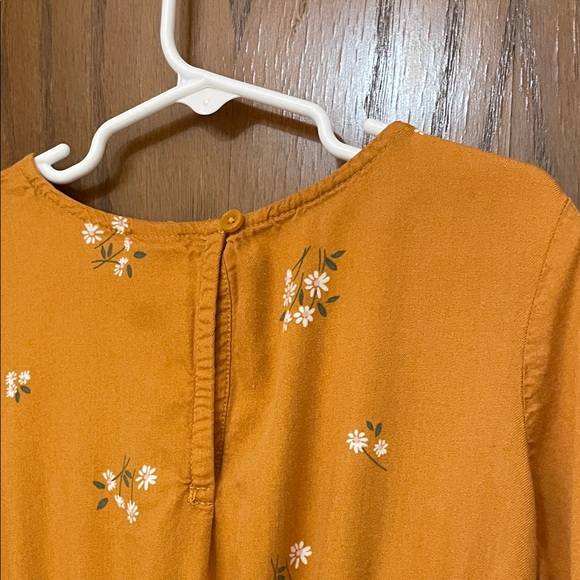 OshKosh B'gosh UEC Girls Size 8 Floral Tiered Dress in Vibrant Orange - Picture 9 of 11